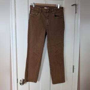 Kut from the Kloth Women's Rachael Mom Jean Brown Straight Jeans